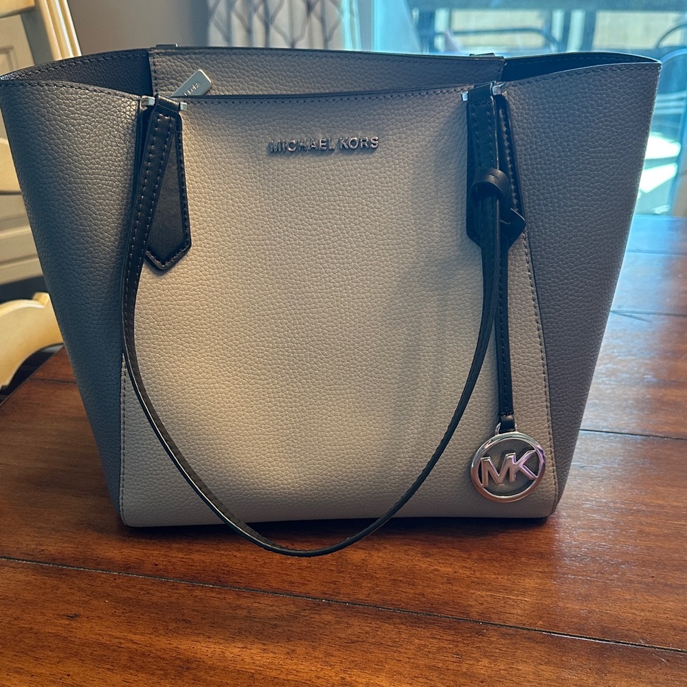 Michael Kors Two-Tone Gray and Black Tote